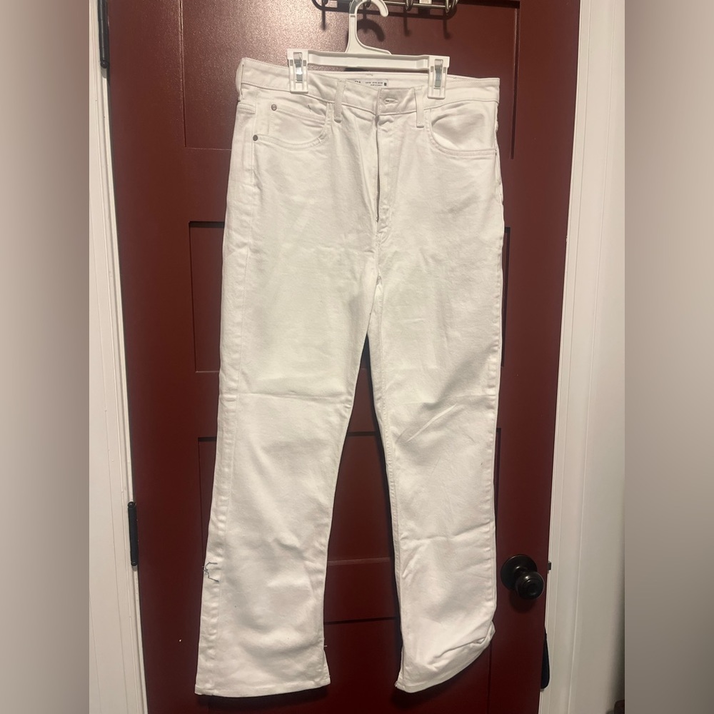 Zara white jeans - size US 10 - good condition - straight leg